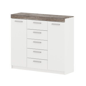 Комод МОДЕРН ТВ №2 с 5-ю ящиками и 2 дверьми